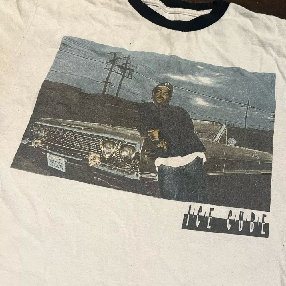 Ice Cube Doughboy Boyz N The Hood Graphic T-Shirt Black Premium Ringer